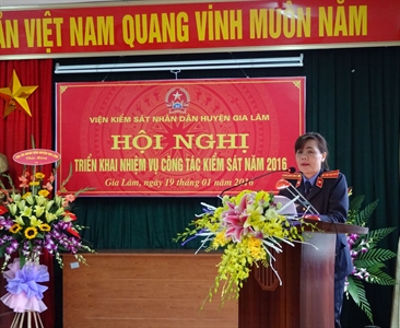 Viện kiểm sát nhân dân huyện Gia Lâm tổ chức Hội nghị  triển khai công tác...
